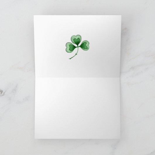 Irish Angel & Banner - Blank Inside Kaart (Binnen)