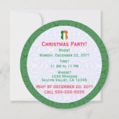 Irish Angel Flag Christmas Personalize Round Kaart (Achterkant)