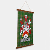 Irish Archer Coat of Arms Family Crest Hangend Wandkleed