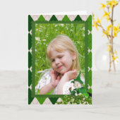 Irish Argyle-fotokaart Kaart (Gele Bloem)