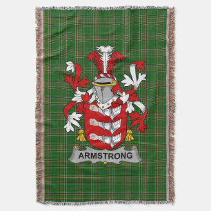 Irish Armstrong Coat of Arms Family Crest Ireland Deken