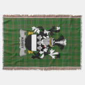 Irish Ashby Coat of Arms Family Crest Ireland Deken (Voorkant)