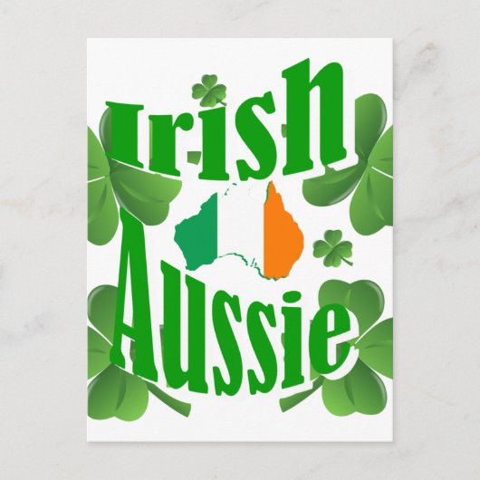 Irish aussie briefkaart (Voorkant)