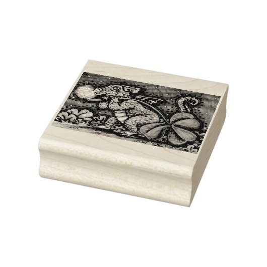 IRISH BABY DRAGON, ST. PATRICK'S DAY RUBBER STAMP 	RUBBERSTEMPEL (Stempel)