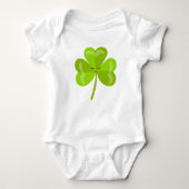 Irish Baby Lucky Shamrock St Patrick's Day Romper (Voorkant)