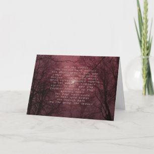Irish Badb Pagan Sympathy Card Kaart