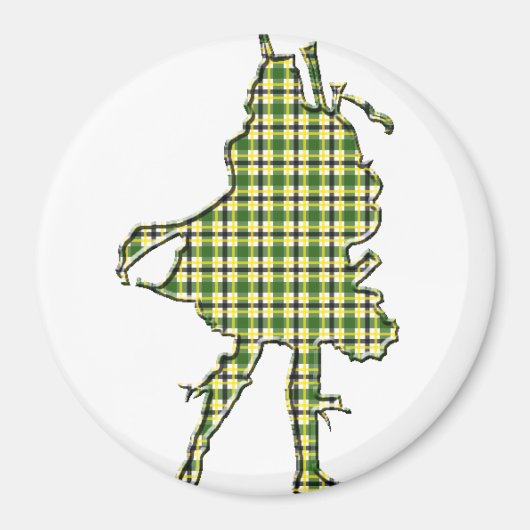 Irish Bagpiper Magneet (Voorkant)
