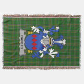 Irish Bareth Coat of Arms Family Crest Ireland Deken (Voorkant)