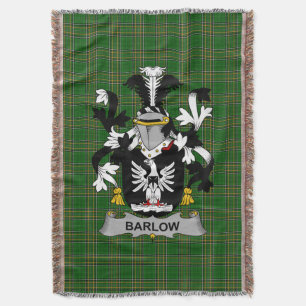 Irish Barlow Coat of Arms Family Crest Ireland Deken