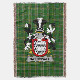 Irish Barnewall Coat of Arms Family Crest Ireland Deken