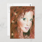 Irish Beauty Briefkaart (Voorkant / Achterkant)