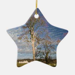 Irish Beech Trees Keramisch Ornament