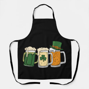 Irish Beer Ireland Flag St Patrick's Day Shamrock Schort