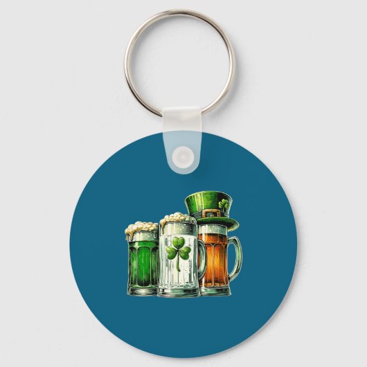 Irish Beer Ireland Flag St Patricks Day Sleutelhanger (Voorkant)