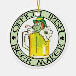 Irish Beer Maker Keramisch Ornament