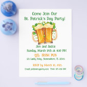 Irish Beer St. Patrick's Day Party Flyer (Enkel)