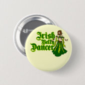 Irish Belly Dancer Ronde Button 5,7 Cm (Voorkant /achterkant)