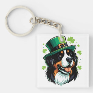 Irish Bernese Dog Leprechaun Pet St Patricks Day Sleutelhanger