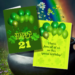 Irish Birthday Balloons salue message