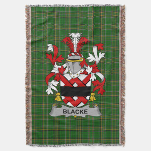 Irish Black Coat of Arms Family Crest Ireland Deken