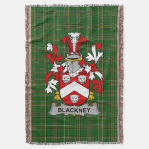 Irish Blackney Coat of Arms Family Crest Ireland Deken