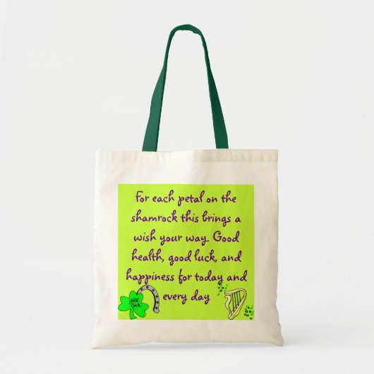 Irish Blessing bag Tote Bag (Voorkant)