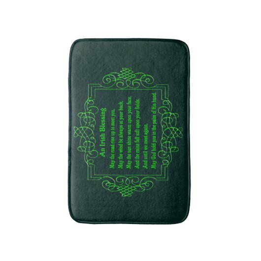 Irish Blessing Bath Mat (Voorkant Verticaal)
