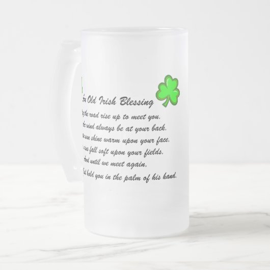 Irish Blessing Beer Mug (Devant gauche)