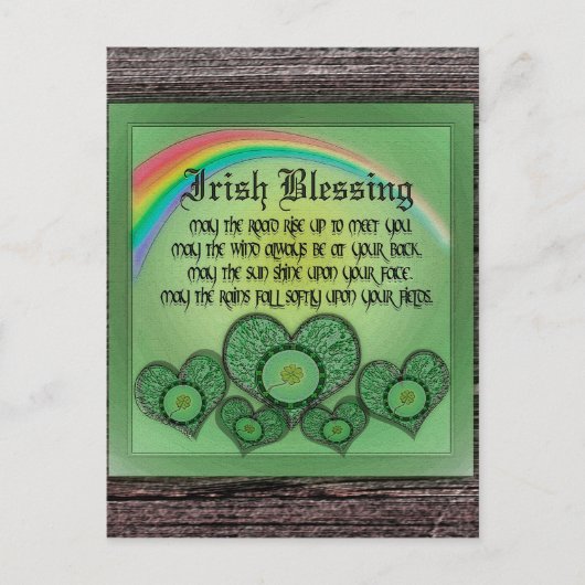 Irish Blessing Briefkaart (Voorkant)