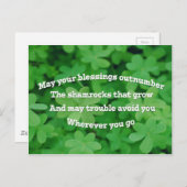 Irish Blessing Briefkaart (Voorkant / Achterkant)