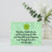 Irish Blessing Briefkaart (Staand voorkant)