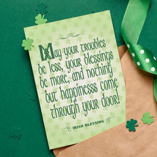 Irish Blessing Briefkaart