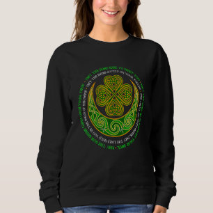 Irish Blessing Celtic Knot 4 Leaf C St Patrick's D Trui