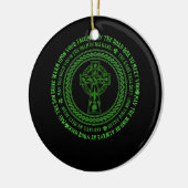 Irish Blessing Celtic Knot 4 Leaf Clover - St. Pat Keramisch Ornament (Links)