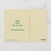 Irish Blessing Celtic Shamrock Briefkaart (Achterkant)