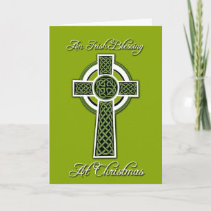 Irish Blessing Christmas Wenskaart Feestdagen Kaart
