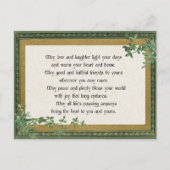 Irish Blessing & Clover in Lijst Feestdagenkaart (Voorkant)