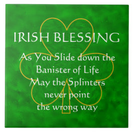 Irish Blessing - de Banister of Life Tile Tegeltje