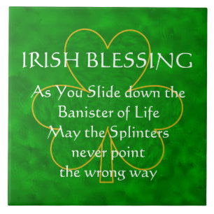 Irish Blessing - de Banister of Life Tile Tegeltje