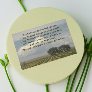 Irish Blessing Farmland Foto Blank Kaart