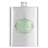 Irish Blessing Flask Heupfles (Voorkant)