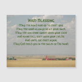 Irish Blessing Golden Blé Fields Carte magnétique (Devant)
