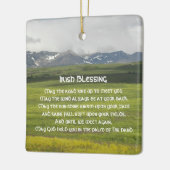 Irish Blessing Green Valley Foto Keramisch Ornament (Links)