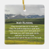 Irish Blessing Green Valley Foto Keramisch Ornament (Voorkant)