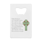 Irish Blessing II Kredietkaart Flessenopener (Achterkant)