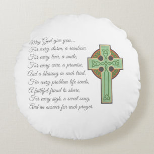 Irish Blessing II Rond Kussen