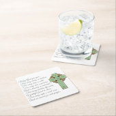 Irish Blessing II Vierkante Kartonnen Onderzetter (Insitu)