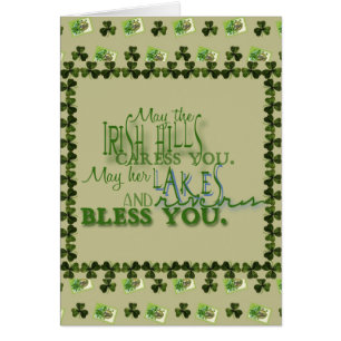 Irish Blessing Kaart