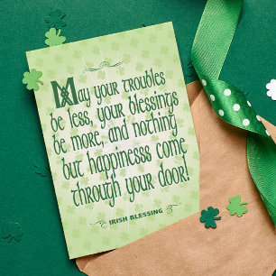 Irish Blessing Kaart