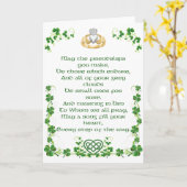 Irish Blessing Kaart uit Ierland Optie 2 (Gele Bloem)